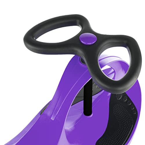 Image of Wiggle Car Ride On Toy - No Batteries, Gears or Pedals - Twist, Swivel, Go - Outdoor Ride Ons for Kids 3 Years and Up by Lil' Rider (Purple)