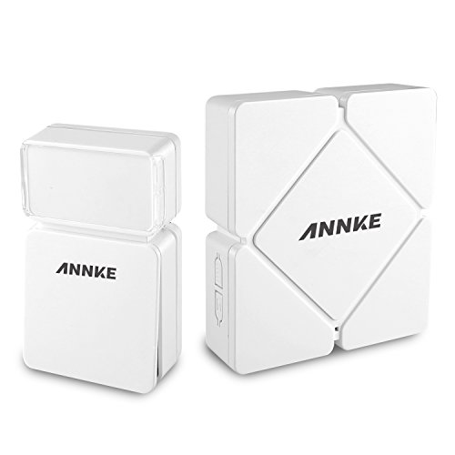 Wireless doorbell, ANNKE Battery-Free IP44 Weatherproof Chime Kit (1) Push Button Transmitter