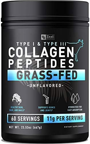 Zeal Naturals Multi Collagen Peptides Powder, 9g Protein Vitamin ...