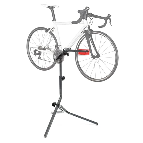 Taylor & Brown Adjustable Height Bicycle Workstand Folding Bike Repair Maintenance Pro Home Mechanic Bicycle Work Stand Rack with Legs 95-105 cm Grey