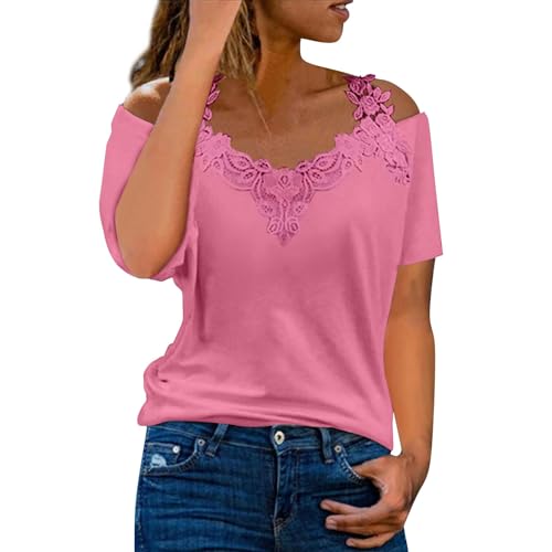 Cutout Tops for Women Cute Blouses for Women Womens Cold Shoulder Tops Lace Blouses for Women Dressy Lace Tops for Women Cold Shoulder Tops Open Shoulder Tops for Women Country Tops for Women