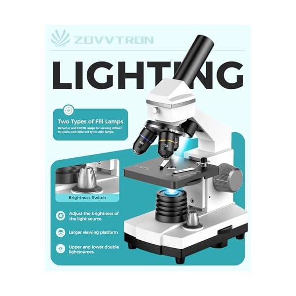 Professional-Compound-Microscopes-for-Adults-Kids-8-12-Students-2000X-Magnification-Lab-Home-Microscope-with-Phone-Adapter-Complete-Slides-Set-Gray-White Professional-Compound-Microscopes-for-Adults-Kids-8-12-Students-2000X-Magnification-Lab-Home-Microscope-with-Phone-Adapter-Complete-Slides-Set-Gray-White