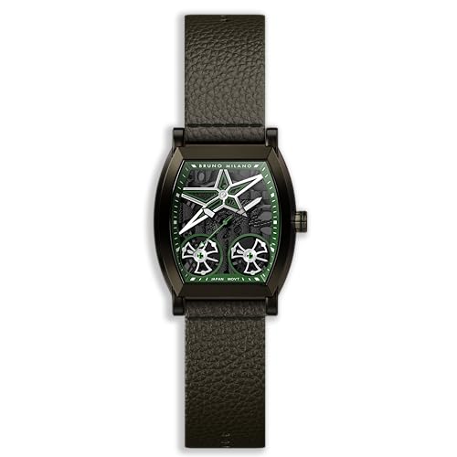 Image of BRUNO MILANO Creative Skeleton Watch with Spinning Wheels and Star Design for Men and Boys