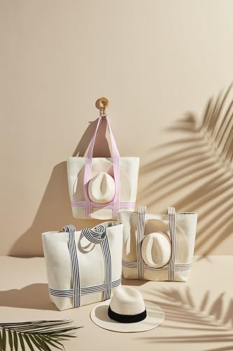 Mud Pie Women's Hat and Tote Gift Set3