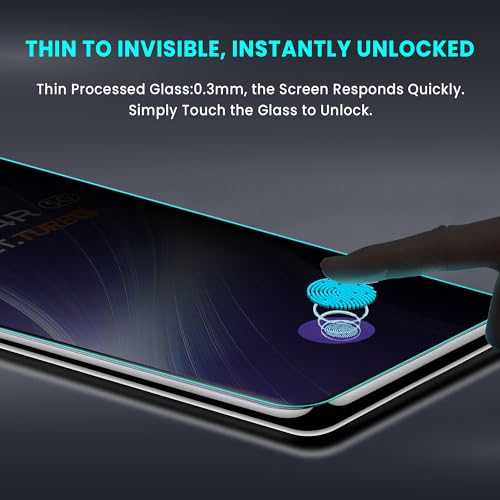 Image of ArmourPro UV Privacy Tempered Glass Screen Protector for Vivo T4R (6.77 Inch, Pack of 1) Edge to Edge Full Screen Coverage | Anti-Spy, Anti-Peeping & 9H Hardness Glass