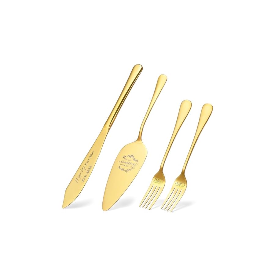 Wedding-Presents-for-Couples-2024-Gold-Wedding-Cake-Knife-and-Server-Set-with-Forks-Cake-Cutting-Set-for-Wedding-Bridal-Shower-Anniversary-Engagement-Present-For-Mr-and-Mrs-Set-of-4 Galaxozent Wedding gifts for Couples, Gold Wedding Cake Knife and Server Set with Forks, Cake Cutting Set for Wedding, Bridal Shower Anniversary Engagement Present For Mr and Mrs Set of 4
