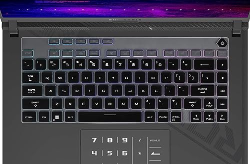 Image of RAYA Silicone Keyboard Cover for 2023 /2024 ASUS ROG Strix G16 and ASUS ROG Strix Scar 16 Gaming Laptops (Black)