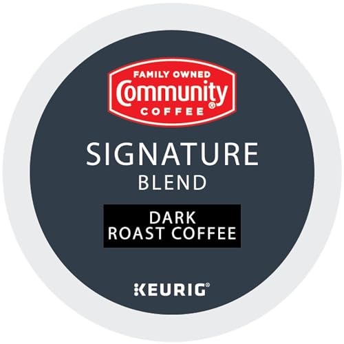 Community Coffee Signature Blend 24 Count Coffee Pods, Dark Roast, Compatible with Keurig 2.0 K-Cup Brewers, 24 Count (Pack of 1)