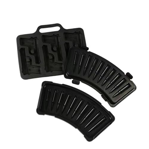 Molde Flexible para Cubos de Hielo con Forma de Bala miniatura 3