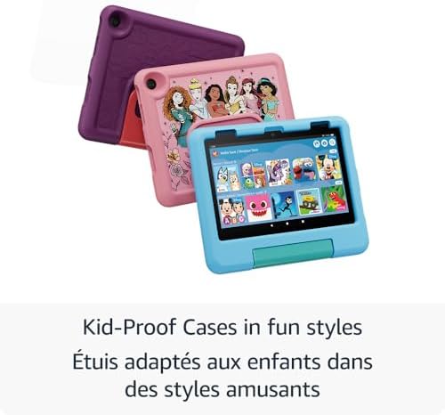 Amazon Fire HD 8 Kids tablet, includes kid-proof bumper for ages 3-5, ad-free content with parental controls, 13-hr battery, 32GB, Disney Princess, newest model - 5