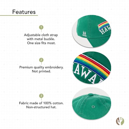 Gorra ajustable bordada University of Hawaii miniatura 4