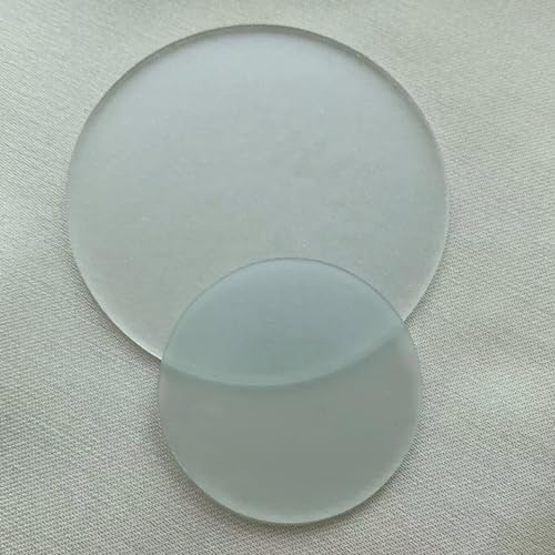 Torche Plaque de Verre dépoli diamètre 35-64mm Lampe de Poche Plate Circulaire Abat-Jour projecteur tissé lentille IP44(D50T1.6)
