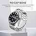 GOLDTOLUCK No Gap Stainless Steel Band Compatible with Samsung Galaxy Watch 8 7 6 5 4 Classic FE Pro 40mm 44mm 46mm 43mm 47mm 45mm 42mm Replacement Men Women Milanese Metal Elegant Casual