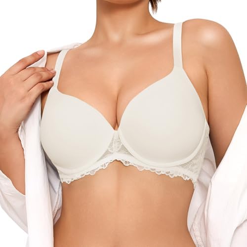 Popilush Minimizer Bras for Women Full Coverage Push Up Lace Bra ...
