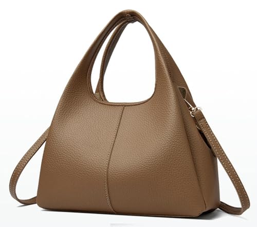 Women's Handbag Shoulder Bag Lychee Top Handle Purse with Detachable Leather Tote Strap 20252