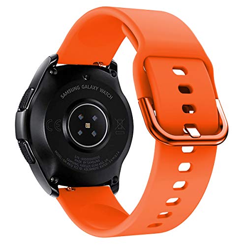 Syxinn Compatibel met 22 mm armband Galaxy Watch 46 mm/Galaxy Watch 3 45 mm/Gear S3 Frontier/Classic armband siliconen… - Image 6