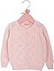 Minora Baby Strickjacke - Cardigan für Mädchen und Jungen, Hochwertige Baby-Kleidung, Rundhalsausschnitt Unisex Strick-Jacke, Pulver, 24 Monate