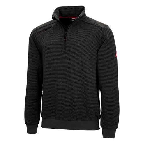 Nitras Herrenpullover Motion TEX Plus für die Arbeit mit Gummibund & hohen Stehkragen in Schwarz Größe L Nitras Herrenpullover Motion TEX Plus für die Arbeit mit Gummibund & hohen Stehkragen in Schwarz Größe L
