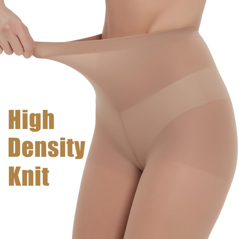 2 Pairs 30D See Through Sheer Tights, Women's Panty Hose Tummy Control Pantyhose4