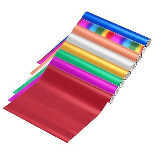 QUARKZMAN 8 Pcs Toner Reactive Foil, Rollo de Papel de Transferencia Metálica de Foil Caliente 15cm x 300cm Hojas de Transferencia Deco Foil para Pluma de Foil, Colores Variados | Ya disponible en tu tienda friki favorita! En mundofriki.es!