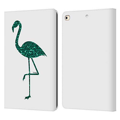 iPad 9.7 étui portefeuille avec support et fentes pour cartes motif flamant