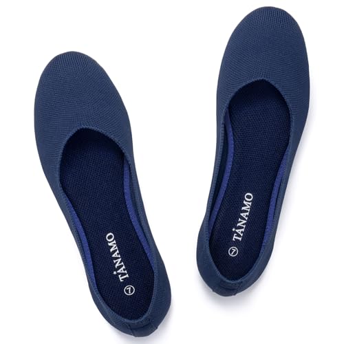 Image of Tanamo Ballet Flats for Women, Soft Knit, Work Travel Everyday Shoes