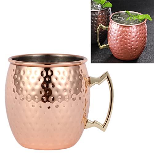 Stylebest Juego de 2 tazas para Moscú Mulas de acero inoxidable martilladas para cócteles y bebidas para interiores y exteriores
