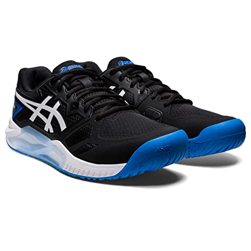 ASICS Men's Gel-Challenger 13 Tennis Shoes, 12, Black/Electric Blue2