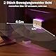 TechVizrs RGB Nachtlicht mit Bewegungsmelder, Wiederaufladbares LED Nachtlicht Dimmbare Mini Treppe Lichter Flur Licht für Treppe, Schlafzimmer, Flur, Toilette, Küche (2 Stück)