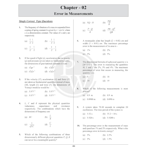 Image of PW Mission 100 Physics Crash Course For JEE 2027 Exam | 2000+ Practice Questions Based on JEE Pattern with Detailed Solutions