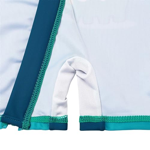 Image of Girls Long Sleeve Zipper Rash Guard 1 Piece UPF 50+ Sun Protection