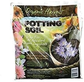 Organic Harvest Potting Mix Soil for Vegetables, Herbs and Flowers, 4 Quart (Packaging May Vary) and 10 5.25 inch Plant T-Labels with Marker
