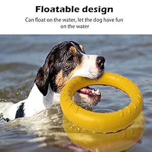 Indestructible Dog Toys Dog Chew Toy for Aggressive Chewers Flying Discs for Medium/Large Breeds Dog Training Ring,Floating Dog Ring Toys for Throwing,Catching, Flying Lightweight Dog Toy