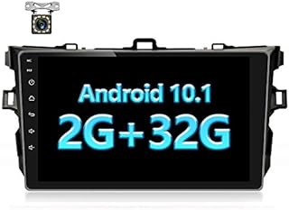 UNITOPSCI Car Stereo Android 10.1 Navigation Stereo for Toyota Corolla 2009-2012 Double Din Car Radio 9'' HD Touch Screen 2G 32G GPS Navigation WiFi Bluetooth FM Radio USB Mirror Link + Backup Camera