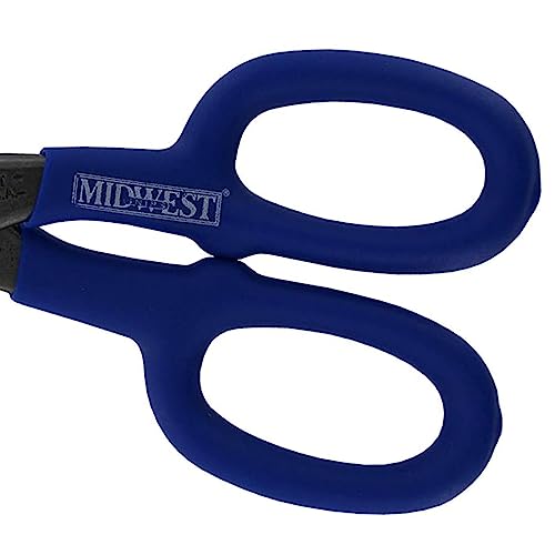 Midwest Duckbill Tinner Snip - Straight, Wide, Tight Cut Cold Rolled Steel Cutter With Forged Blades & Kush'n-Kote Grips - Mwt-77D #TOP2