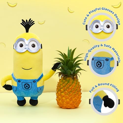 MINISO 10" Minions Stuffed Animals Plush Toys (Kevin) Kawaii Soft Cute Sleeping Plushies Bedding Pillow for Kids Toddler Toys Boys Girls by MINISO - Used condition - Image 4