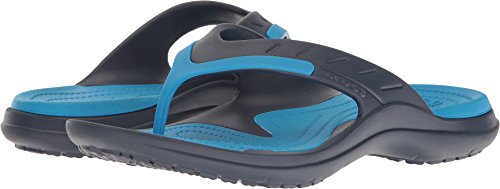 Image of Crocs Unisex MODI Sport Flip Navy Flip-Flops - M10W12(202636-49T)