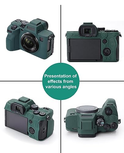 Funda de silicona para cámara Sony A7 IV verde miniatura 6