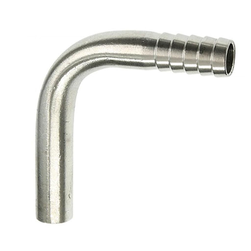 Tuyau en acier inoxydable, coude à 90 degrés, 6 mm, 8 mm, 10 mm, 12, 14, 16, 20, 25 mm, connecteur coudé à tête unique soudée for pagode(14MM)