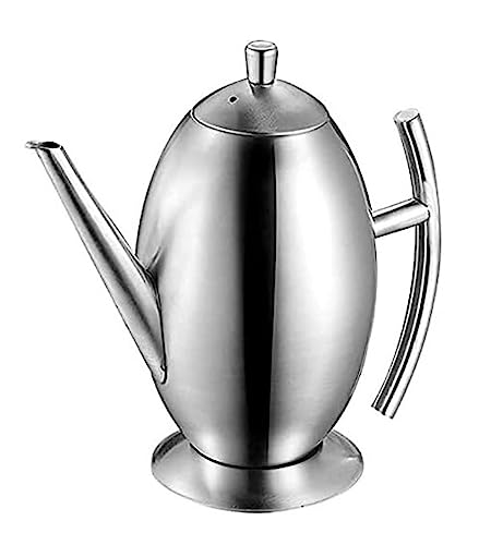 NTIYOU Dosificador de Aceite y Vinagre Dispensador de Aceite y vinagre, Lata de Acero Inoxidable con Pico antigoteo, Recipiente de Almacenamiento de Salsa de Soja for Cocina Condimento(500ml)