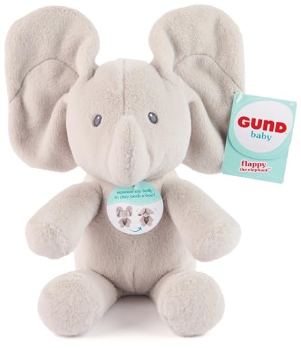 GUND Guck-Guck Flappy – Peluche di alta qualità circa 18 cm (seduto) con orecchie mobili, consigliato dai 10 mesi in su