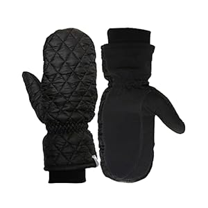 TrailHeads Touchscreen Quilted Running Mittens for Women | Insulated Hand Protection – Medium