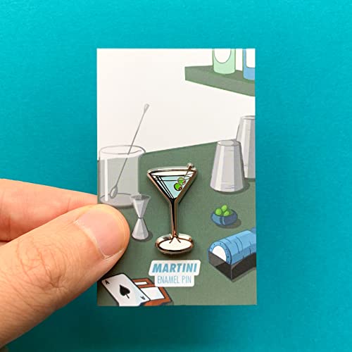 Image of Classic Cocktail Cute Enamel Pins for Bartender Aprons, Jackets, Backpacks and Purses, Shirt and Suit Lapels, Button Badges Brooch Fashion Jewelry