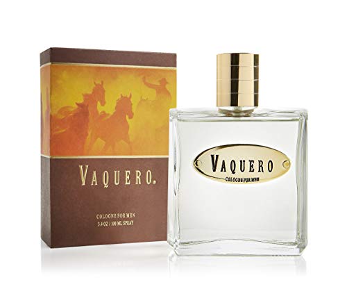 Vaquero Men's Cologne by Tru Western - Crisp, Woody, and Masculine Scent - Notes of Bergamot, Cardamom, Lavender, Orange Blossom, Amber, and Vanilla Musk 3.4 oz 100 mL