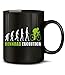 Produktbild Golebros Rennrad Evolution Radsport 5900 Geburtstag Geschenk Fun Tasse Becher Kaffeetasse Kaffeebecher Schwarz-Grün