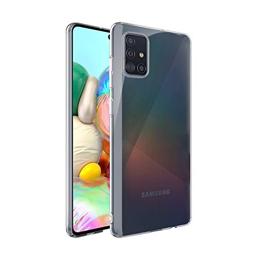 NEW'C Cover per Samsung Galaxy A71, Custodia Gel