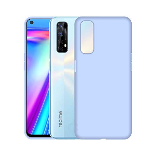 Image of Case Creation Luxurious OG Series for Realme 7 Case Cover,Anti-Dirty Slim Case Frosted Matte Cute Candy TPU Raised Bezel (Splash of Color) Back Cover for Realme7 -Light Purple