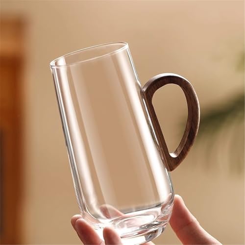 Contenedor de bebidas de borosilicato transparente y madera de alta calidad gris 4