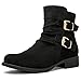 GLOBALWIN Women's Ankle Boots Black Comfortable Fashion Booties For Women Low Heel Size 8M