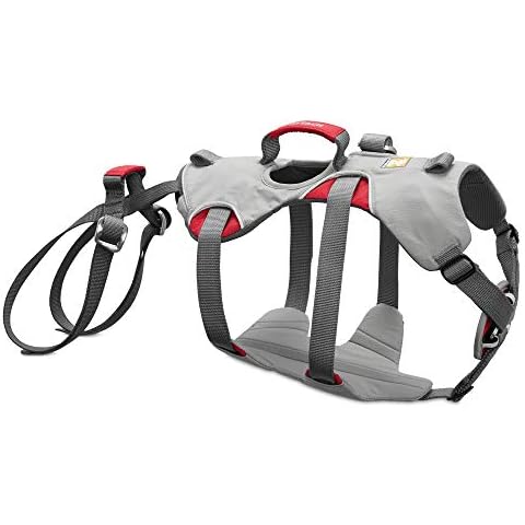 Ruffwear Kletter-Hundegeschirr, Große bis sehr große Hunderassen, Größenverstellbar, Größe: L/XL, Grau, Doubleback Geschirr, 30301-045LL1 Cover